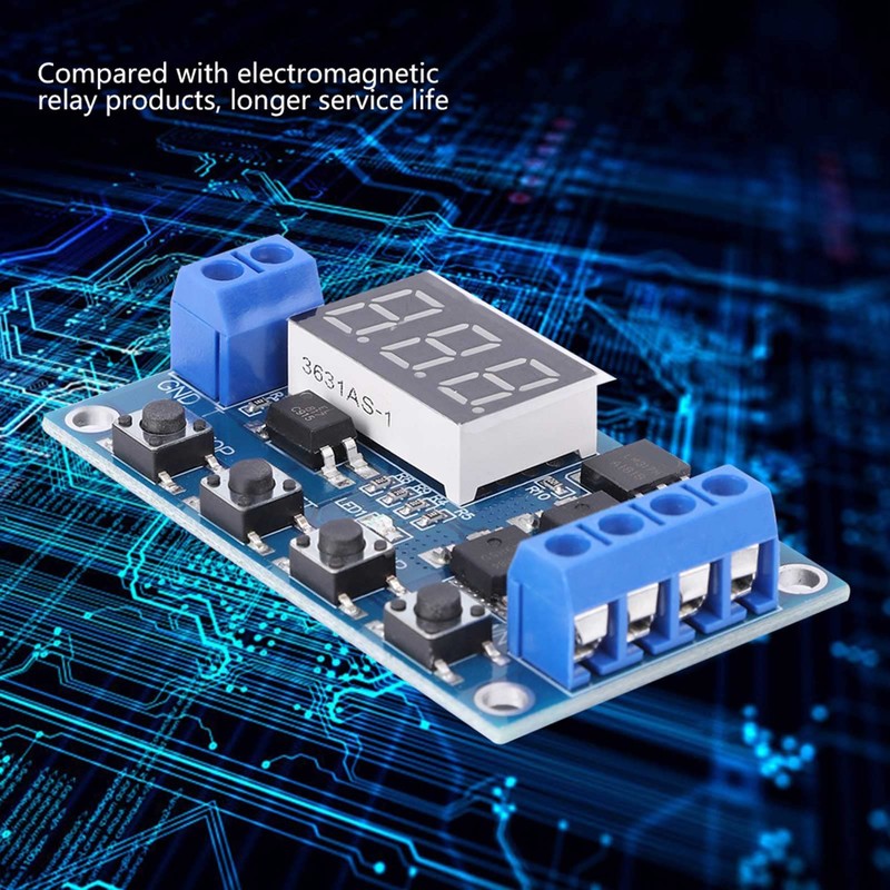 DC 5-36V Timer Module, 60x34 mm Delay Timing Cycle Module,