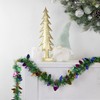 Christmas Light Bulb Wrapped Tinsel Commercial Garland - 50' x