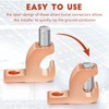 Landhoow 10 Pack Lay in Connector Pool Bonding Lug Copper