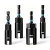 AutoViteX 4PCS Wing Nut Driver Set, 1/4" Hex Shank Power
