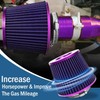 Universal Clamp-On Air Intake Filter, High Performance, Washable Filter, Replacement