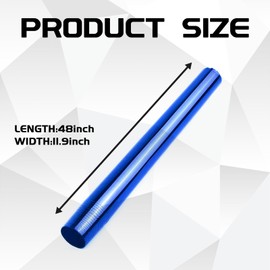 MLAHUIER Car Taillight Headlight Fog Light Light Self-Adhesive Tint Film, 12×48 Inches Vinyl Protector Color Shiny Sticker Film, Auto Modification Cover for Cars, Trucks, SUVs(Blue)