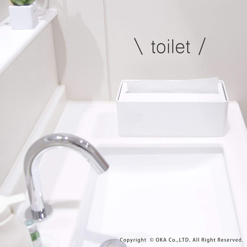 OKA Fill+Fit Paper Towel Case, White (Our House Venetization Plan,