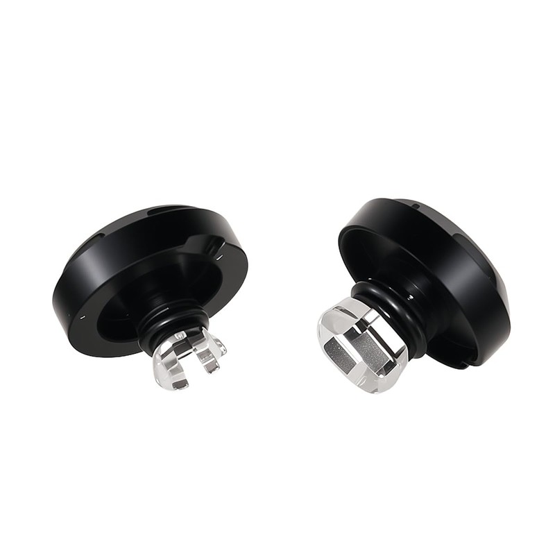 Motorcycle Front Slope Cut Axle Nut Caps Compatible for Harley