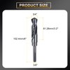HARFINGTON 3/4" Drill Bit 3/8" Reduced Shank 3-Flat 4241 High