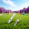 Myuiao Silver Adjustable Ultrasonic Dog Whistle,Portable Whistle Pet Whistle Supersonic