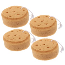 SAFIGLE 4Pcs Exfoliating Shower Bath Sponge Cute Ergonomic Design for and Quick Drying for Men Women for Daily Body Care and Gentle Exfoliation