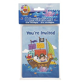 Pirate Ship Invitations, 8ct