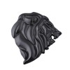 2PCS Lion Head Metal car Emblem 3D Animal Decoration Metal