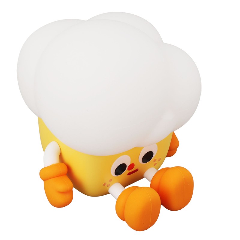 Cute Popcorn Night Light Silicone Nursery Night Light 3 Levels