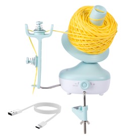 Etcokei Wool Roller, Electric Yarn Winder for Crocheting, Wool Unwinder with Strong Tension and Continuous Speed, Automatic Yarn Spinner for Knitting, Ideal Aid for Knitting Lovers