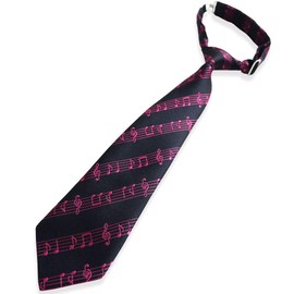Quintet 03-0511 Children's Necktie, Music Note Pattern, Children, One-Touch Musical Pattern, Kindergarten Entrance Ceremony, Graduation Ceremony, Recital, Stage Costume, Made in Japan, multicolor