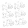 TEHAUX 50pcs Clear Rubber Slip Pads with Stem Soft PVC