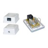 Cat6 1 Port Surface Mount Box, RJ45 Unshielded Female Port,