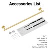 Brushed Gold Towel Bar, 30 Inch Towel Rack for Bathroom