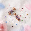 Pandahall 240pcs Crystal 12 Months Birthstone Charms Heart Shape Glass