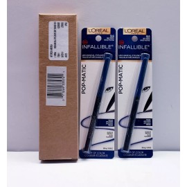 L'Oréal Pack of 2 L'oreal Infallible Mechanical Pop-Matic Eyeliner- DEEP INDIGO #516