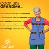Cuitáxi Traditional Mexican apron for women with pockets beautiful flower