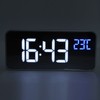 Mirror LED Alarm Clock Two Sets of Alarm Rechargeable Voice