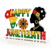 Juneteenth Decorations Happy Juneteenth Acrylic Sign Black History Month Decorations