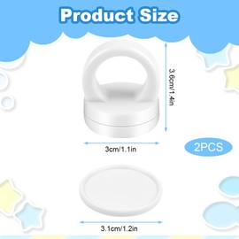 HOTUT Magnetic Cupboard Locks, 2 PCS Child Safety Magnetic Cupboard Keys, Baby Proof Cabinet Lock Magnet Key Replacement with Strong Magnet for Cabinets and Drawers, No Tools or Screws Needed