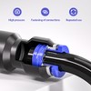 Bwintech Pack of 12 8 mm Straight Pneumatic Plug Connector,