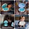 Ocean Wave Projector Light, Shell Night Light Built-in Bluetooth Speaker,