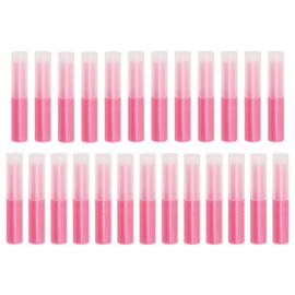 Mini Skater 0.14oz Empty Flavored Lip Balm Container Tubes Plastic Homemade Moisturizing Lip Stick with Caps Bulk Fit for Women Adult DIY Making Supplies, 25 Count (Red)