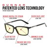 GUNNAR Computer Readers+2.00 - Haus Onyx Amber Lens - Blue
