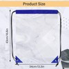AdiStylinno 2 Pcs Drawstring Backpacks, See Through PVC Waterproof Drawstring