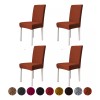 ColiDream 4 Fundas Elástica Cubre Silla Comedor Strech Ajustable Color