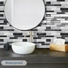 DEWOO Kitchen Backsplash Self Adhesive Wall 3D Marble Tiles Peel