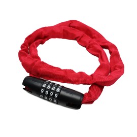 PeachCraft Lightweight Chain Lock 4 Digit Dial Lock Chain Lock for Bicycle Road Cross Bike Mountain Bike