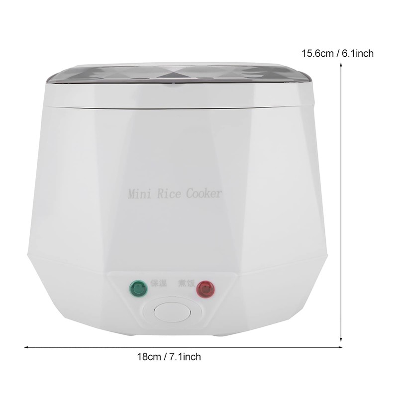 24V 1.6L Multifunctional Electric Rice Cooker, Mini Travel Food Steamer,