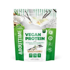 About Time Vegan Protein Supplement, Vanilla, 2 Pound