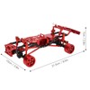 RC Car Chassis Frame Kit Aluminium Alloy Frame with Wheel