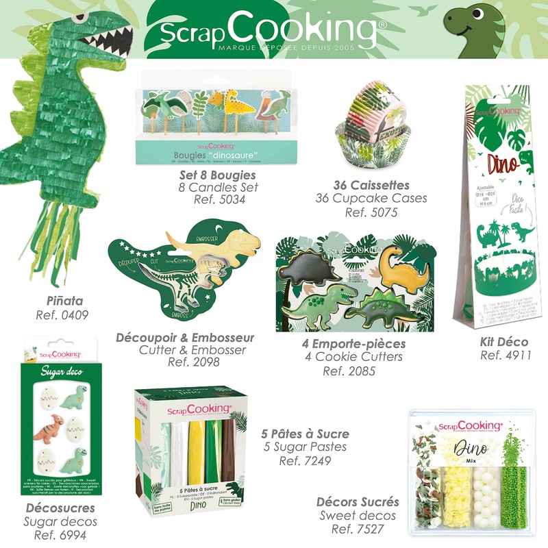 4 x Dino Cookie Cutters