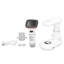 Handheld Digital Microscope with 2 Inch LCD 50 to 1000X 1080P Portable Electronic Magnifier Camera with 8 Adjustable LED Lights for Adults Kids