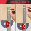 Upgrade Stainless Steel Angle Protractor– Precision 0°-180°Angle Finder for Marking