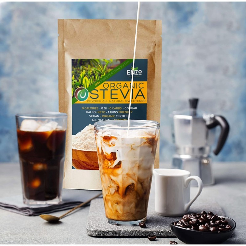 Enzo Easy Use Organic Stevia Powder 200g (7.05oz / 1600