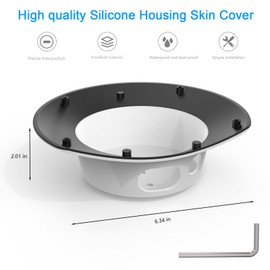 VOMENC Rain Cover Compatible with Reolink Argus PT 3MP/4MP/5MP/2K,Reolink Argus PT 4K/8MP, Reolink Go PT Ultra Camera and Solar Panel (White)