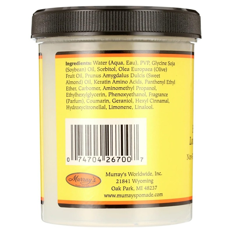 Murray's Loc-Lock Hair Gel 8 oz. (Pack of 2)