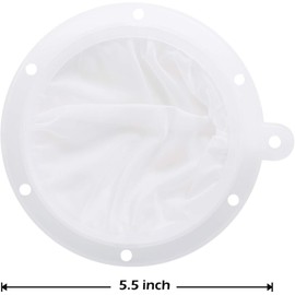 Txibikn Premium 5.5-Inch 200 Mesh Nylon Fine Food Filter Strainer for Filtering Yogurt Juice Milk Honey Coffee Oils Wine Soy Milk - Ideal for Kitchen Filtration