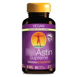 Nutrex Hawaii Astin Supreme Hawaiian Astaxanthin 6mg vegan soft gel, 1 unit, 60 tablets / 뉴트렉스하와이 아스틴 슈프림 하와이안 아스타잔틴 6mg 비건 소프트 젤, 1개, 60정