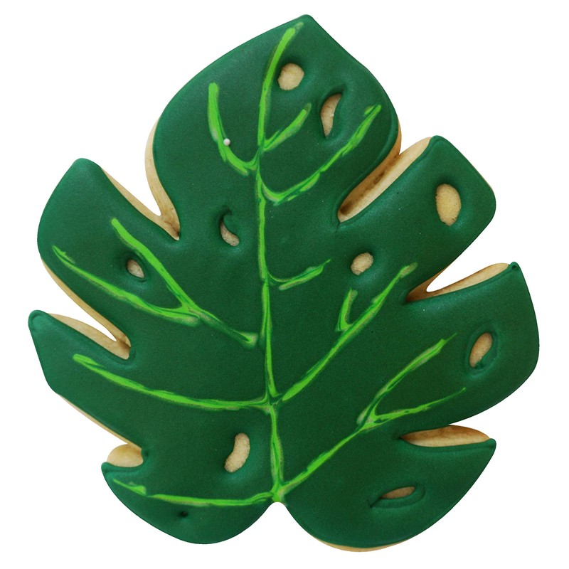 Creative Party K1239/G Green Tropical Leaf Cookie Cutter-1 Pc