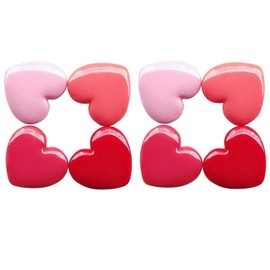 RONRONS 8 Pack Empty Eyeshadow Palette Mini Heart Shaped Lipstick Container Case DIY Cosmetics Container with Mirror