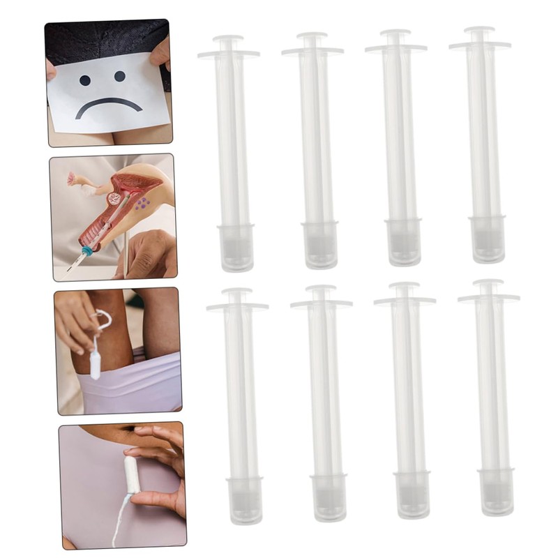 FOMIYES 24pcs Gel Tube Internal Applicators for Women Disposable Gynecological