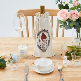 CJ&M SANTA'S SACK Christmas Funny Novelty Wine Bottle bags Joke Humour secret santa