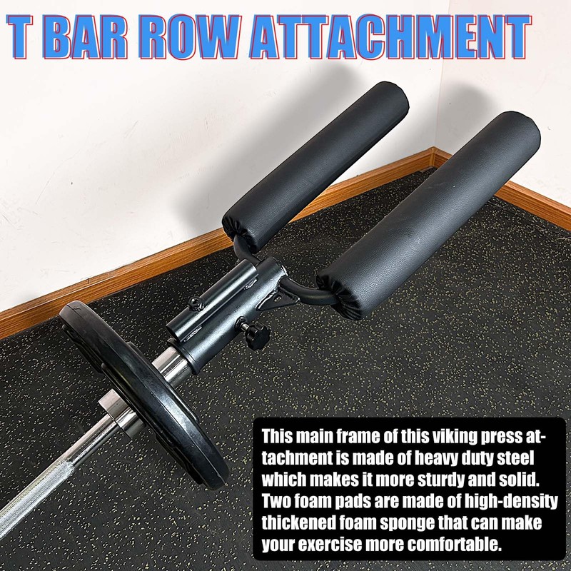 Viking Press Landmine Handle for 2-Inch Olympic Barbell, T-Bar Row