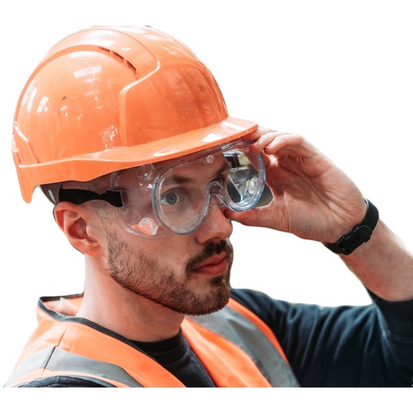GRAFF CITY Safety Goggles Clear Protective Eyewear for Construction, Carpentry,